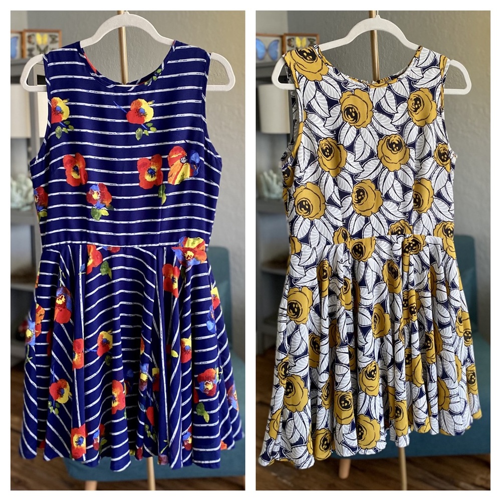 2 Maison Jules Fit & Flare Floral Dresses